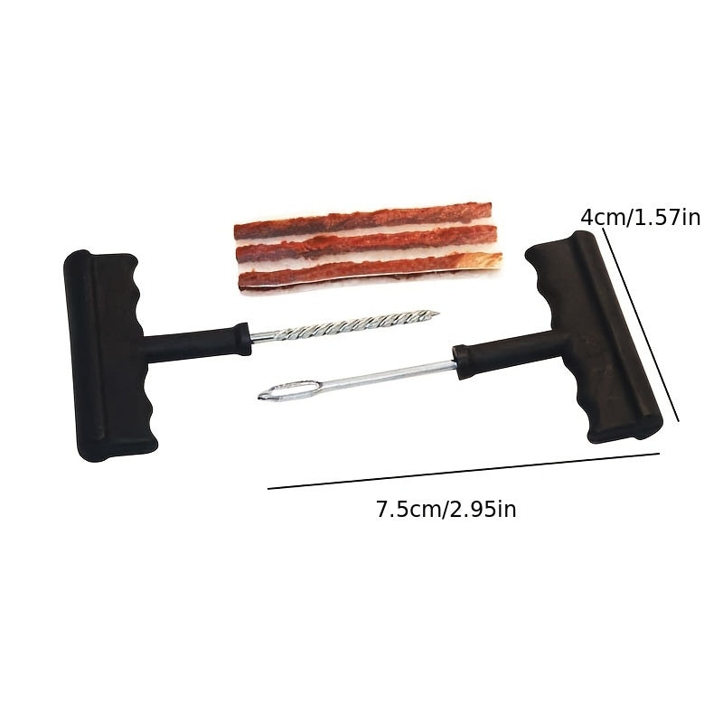 Car Tire Repair Kit, Tubeless Tire Puncture Repair Kit