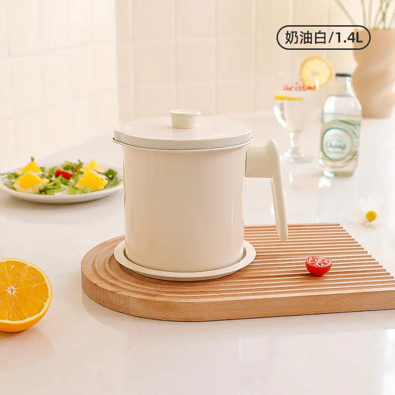 Japanese Oil Filter Pot for Kitchen Storage
