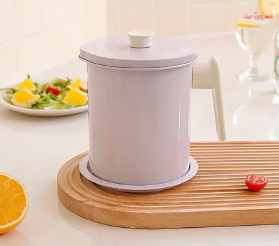 Japanese Oil Filter Pot for Kitchen Storage