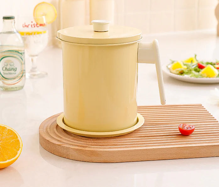 Japanese Oil Filter Pot for Kitchen Storage