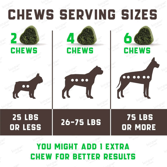 Dogs Green Lawn Chews - healthy gut and Urine