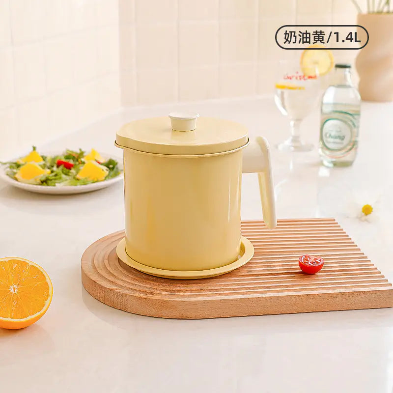 Japanese Oil Filter Pot for Kitchen Storage