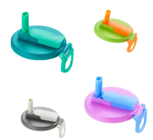 Soda Can Lid with staw